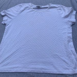 XL White Textured Tee